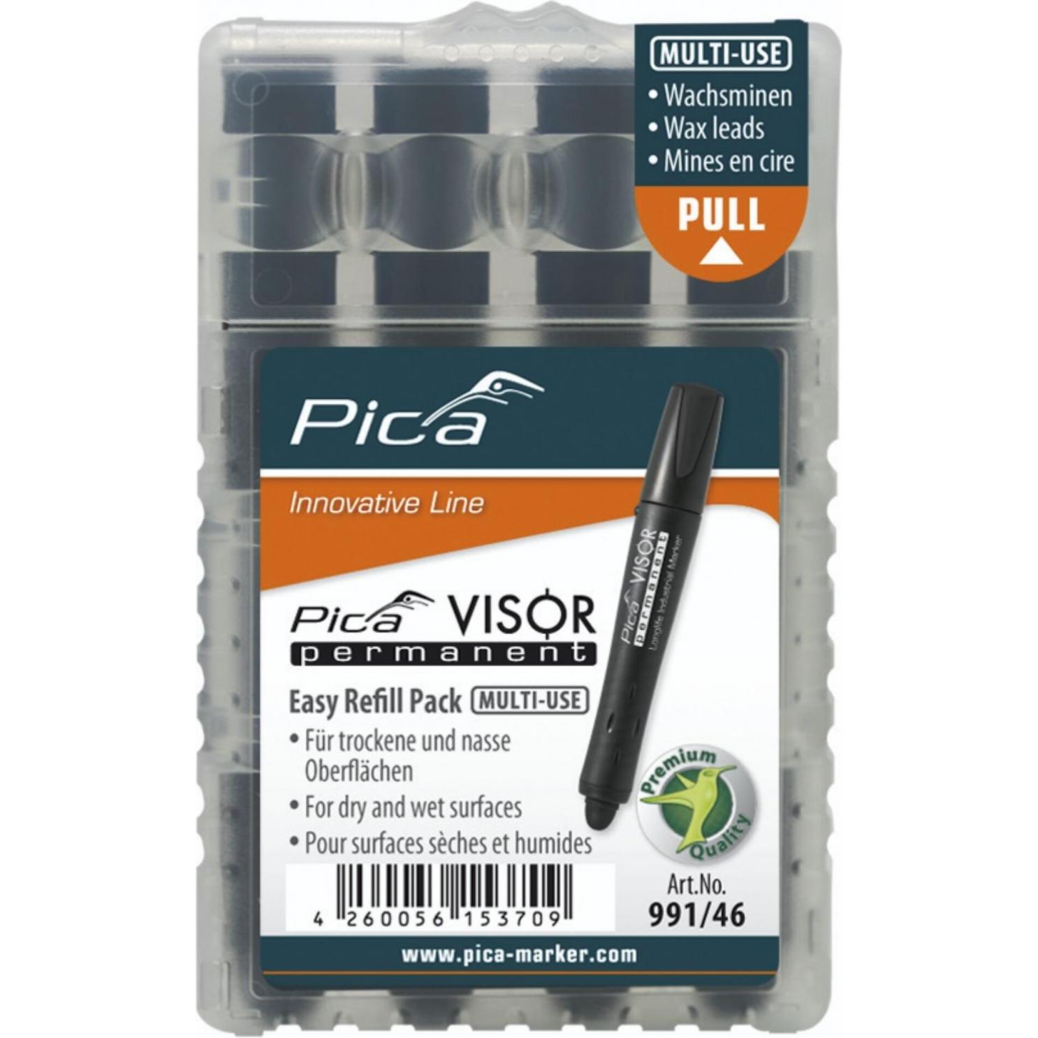 Pica, Marker, Ersatzminen (Schwarz, 10 mm, 4 x)