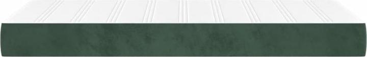 Produktbild vidaXL Taschenfederkernmatratze Dunkelgrün Samt (100 x 220 cm)