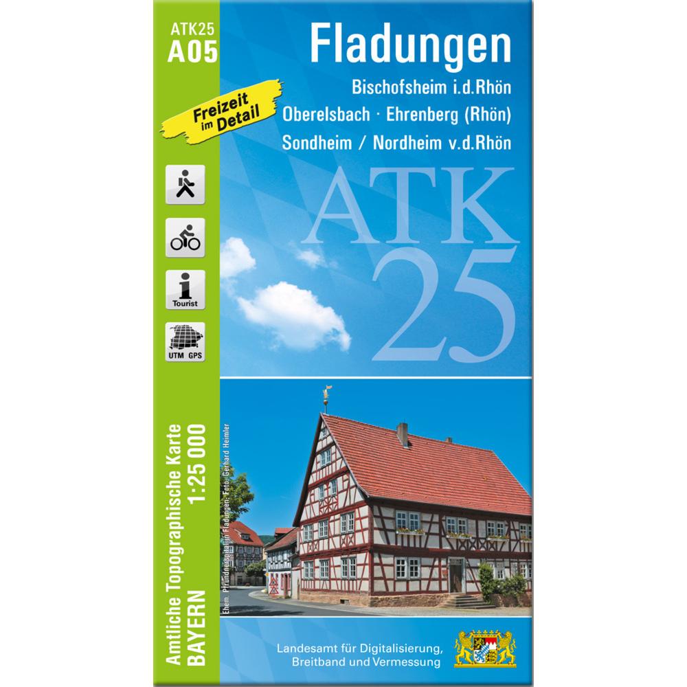 ATK25-A05 Fladungen (Amtl.Top.Kte), Landkarte