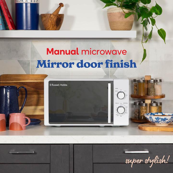 Actual product image Russell Hobbs RHM2060 – Manuelle Mikrowelle, 20 L, Weiss (20 l)