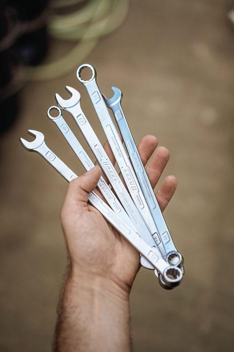 Actual product image HAZET Combination wrench ∙ extra long ∙ slim design 600LG-27 ∙ Outside 12-point traction profile ∙ … (27 mm)