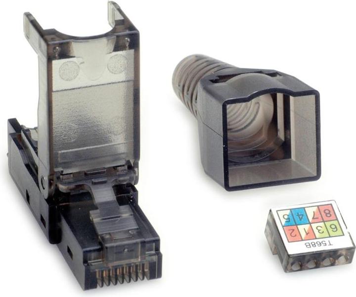 Produktbild Value feldkonfekt. RJ45-St. Kat.6A UTP (U/UTP, CAT6a, 0.07 m)