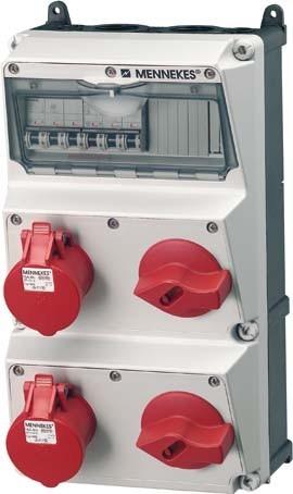 Actual product image Mennekes MEN 930031 Socket outlet combination AMAXX (2 x, CEE 16/5)