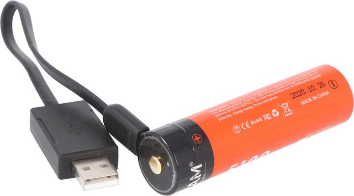 Produktbild AceBeam 21700 Li-ion Akku mit starken 5100mAh USB-C max. Entladestrom 20A, 77,8 x 21,37mm (21700, 5000 mAh)