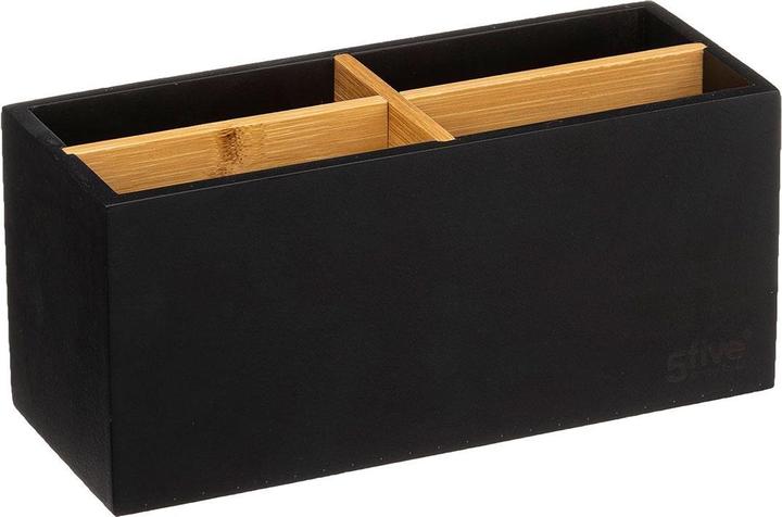 5Five Rangement de salle de bain 4 compartiments - bambou noir