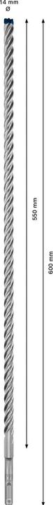 Productafbeelding Bosch Professional Zubehör Expert SDS plus-7X hamerboor, 14 x 550 x 600 mm (14 mm)