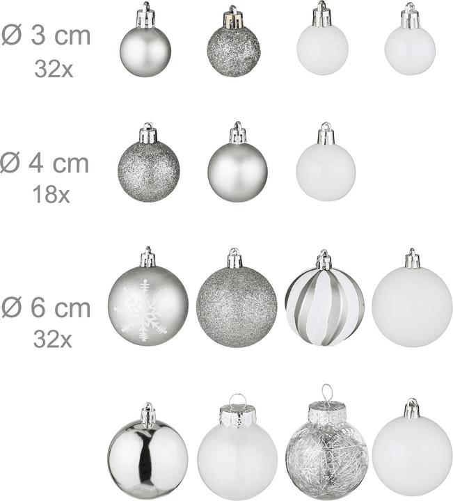 Actual product image Relaxdays christmas decorations (1 -part)