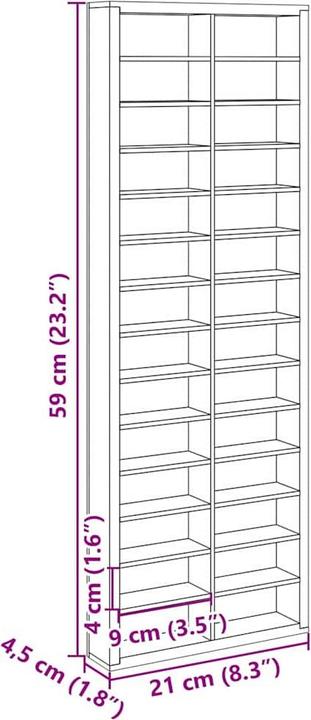 Produktbild vidaXL Vitrine