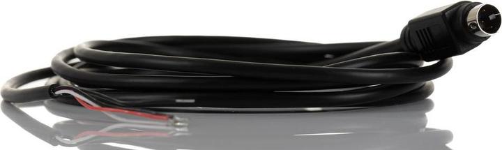 Actual product image RS PRO DIN video cable, 3-pin, mini-DIN open end, black plug, length 2m (2 m, Mini DIN)