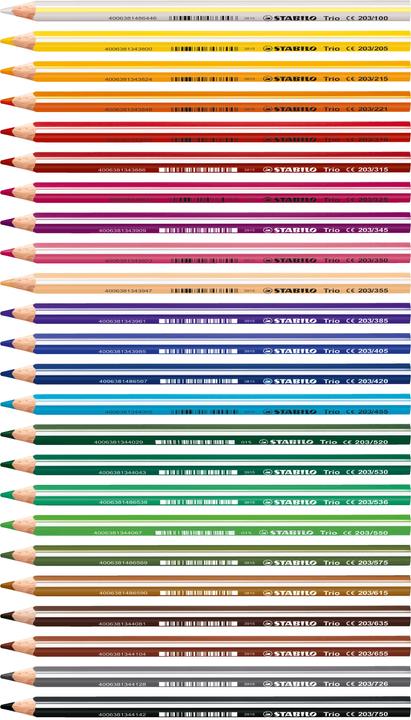 Actual product image STABILO Trio thick triangular crayon (Red, 1 x)