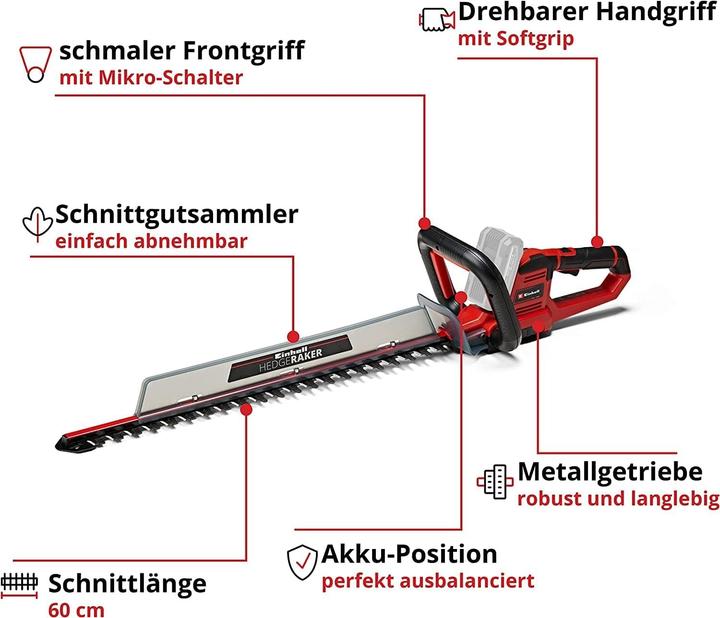 Immagine prodotto Einhell GE-CH 18/60 Li-Solo (Batteria ricaricabile)