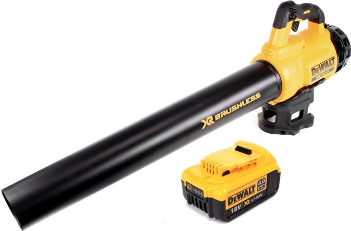 Actual product image DeWalt DCM 562 18V Li-Ion Cordless Blower + 1 x Battery DCB 182 18V 4,0 Ah - without charger (Rechargeable battery operated, Leaf blower)
