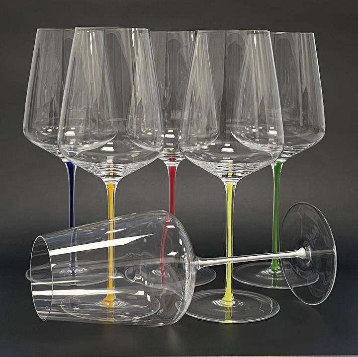 Produktbild Kvetna 1794 Auriga Colors Universal - handgemacht (54 cl, 6 Gläser, Rotweingläser, Weissweingläser)