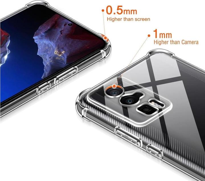Produktbild Screenguard Xiaomi Poco F5 Pro Hülle Crystal Soft Airbag Bumper (Xiaomi Poco F5 Pro)