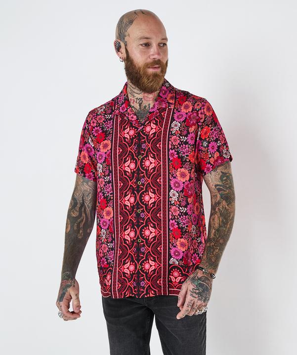 Actual product image Joe Browns Floral Print Short Sleeve Shirt (S)