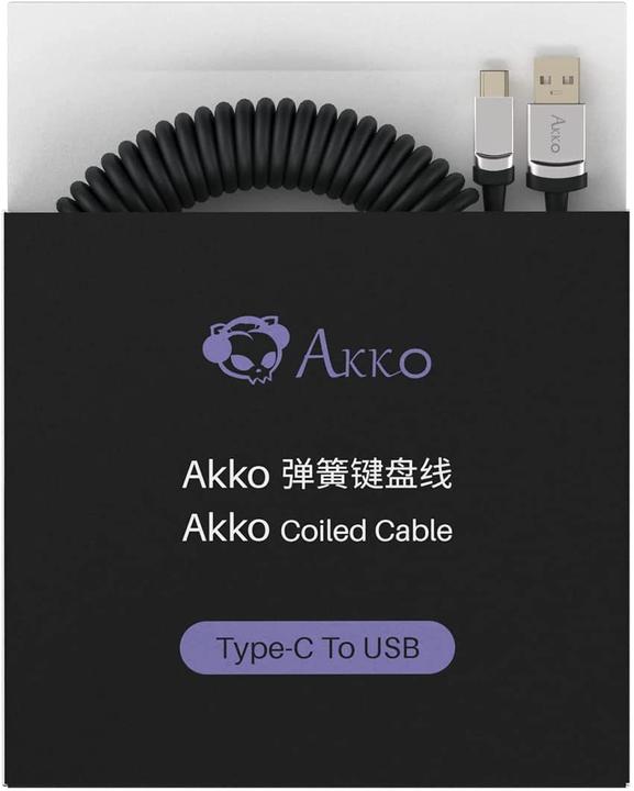 Actual product image Akko Coiled Aviator Cable (USB 2.0)