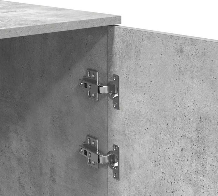 Actual product image vidaXL Storage cupboard concrete grey 40x45x103.5 cm Wood-based cupboard (45 x 40 x 103.50 cm)