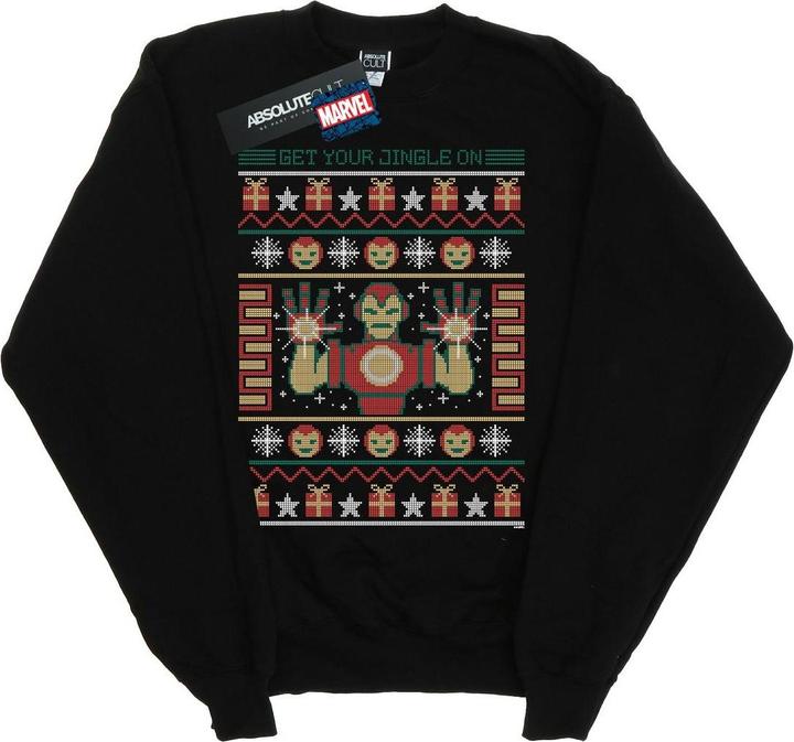 Produktbild Iron Man Get Your Jingle On Fair Isle Sweatshirt Jungen (152, 158)