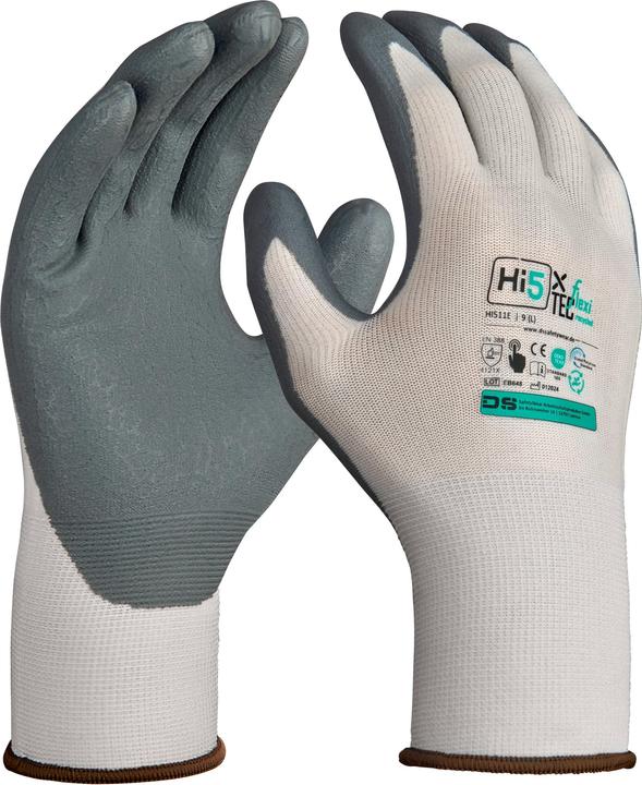 Image du produit Hi5 X Flexitec Handschuhe 15G, recyceltes Polyester+Elasthan, Nitril-Mikroschaum-Beschichtung (11)