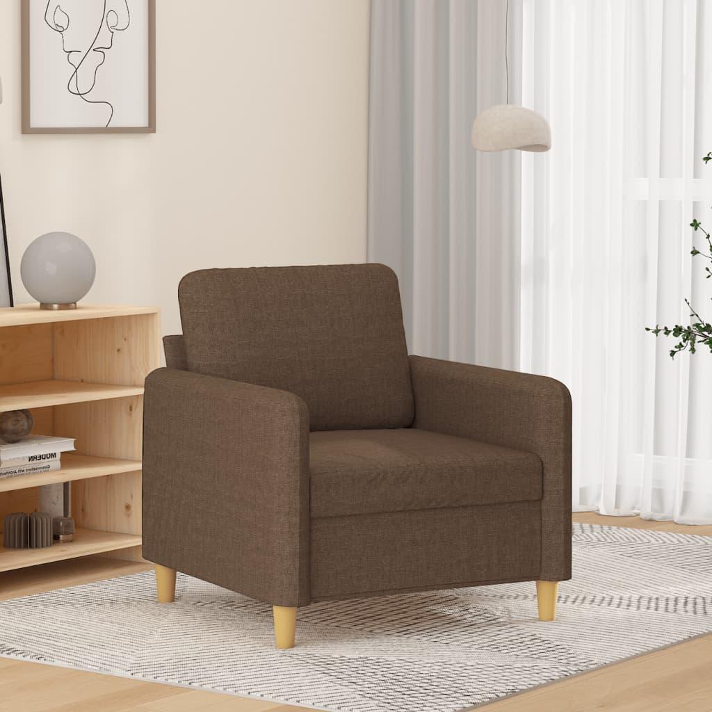 VidaXL, Sessel, Sessel Braun 60 cm Stoff,Farbe: Braun,Material: Stoff (100