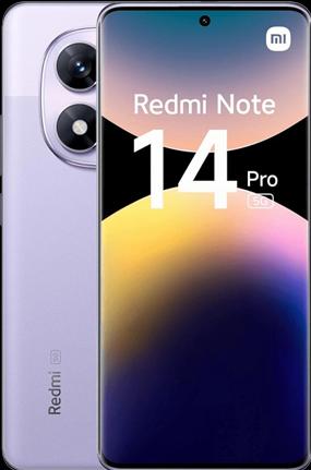 Actual product image Xiaomi Redmi Note 14 Pro 5G (512 GB, Lavender Purple, 6.67", Dual SIM, 5G)