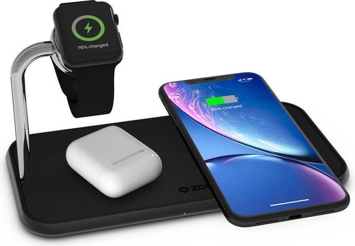 Immagine prodotto Zens Alluminio Dual Wireless Charger + orologio (20 W)