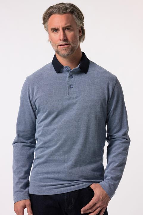 Immagine prodotto Boston Park Poloshirt, Langarm, Kontrast-Polokragen, bis 84/86 (42, 44)