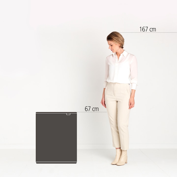 Productafbeelding Brabantia Kringloopbak Bo Touch Bin 60 liter, wit (60 l)