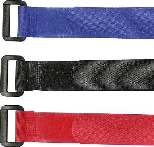 Produktbild EGB Klettstreifen mit Schnalle9er Set 25cm (Klettkabelbinder, 250 mm, 9 Stk.)