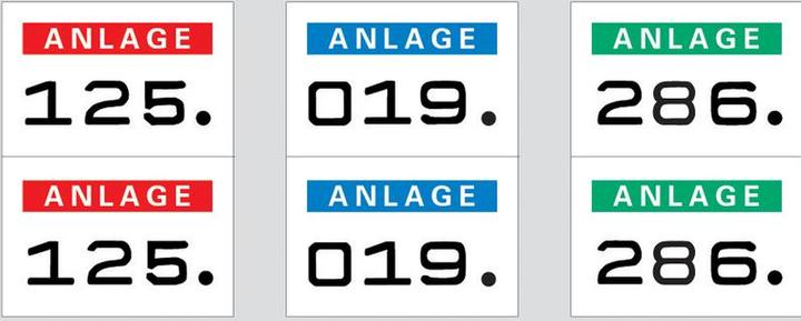 Immagine prodotto HERMA Anlagenummern