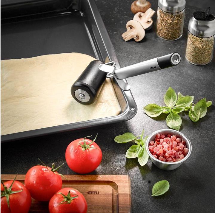 Image du produit GEFU Teigroller Primeline Schwarz/Silber, Produkttyp: Teigrad