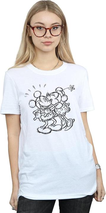 Produktbild Disney Mickey And Minnie Mouse Kiss Sketch TShirt (S)