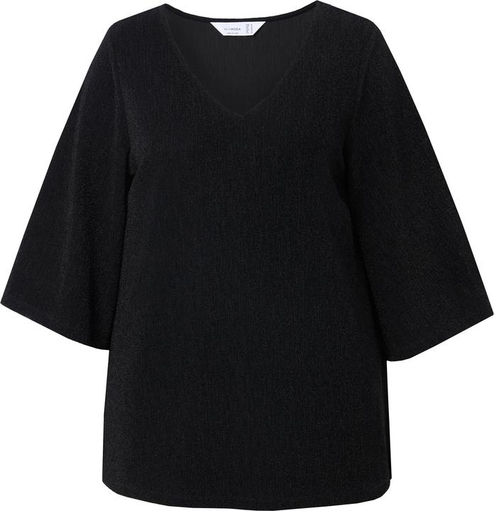 Actual product image Miamoda A-line t-shirt with glitter effect and 3/4 sleeves (42)