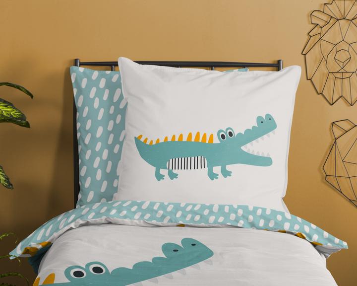Productafbeelding Good Morning Krokodil" omkeerbaar beddengoed (Beddengoed set, 135 x 200 cm)