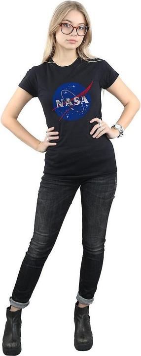 Image du produit Nasa T-shirt en coton avec logo en relief Insignia - Femme/Ladies (XL)