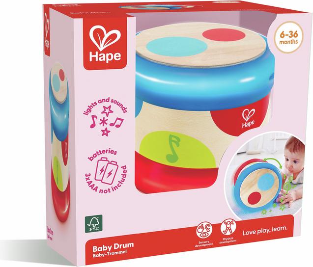 Actual product image Hape Baby drum