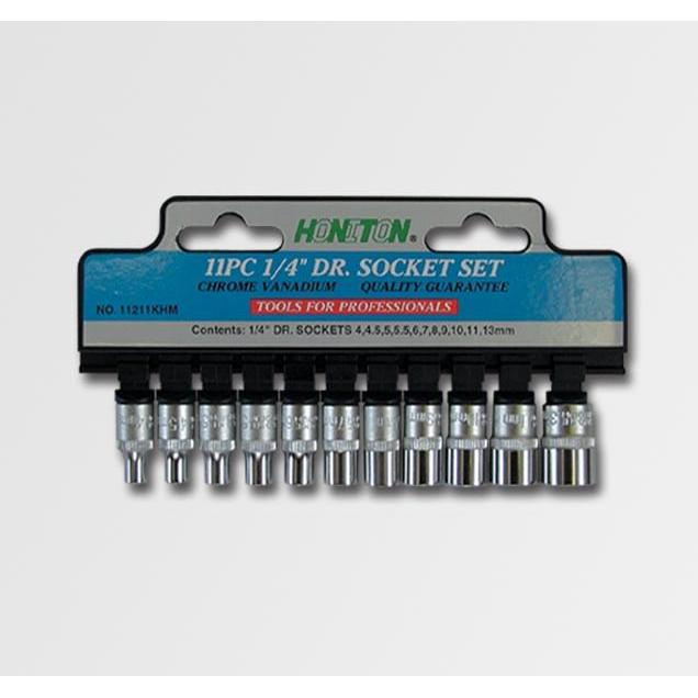 Honiton, Chiave a bussola + esagonale, NASADKI 11cz. 1/4" 4-13mm 1111 (1/4")
