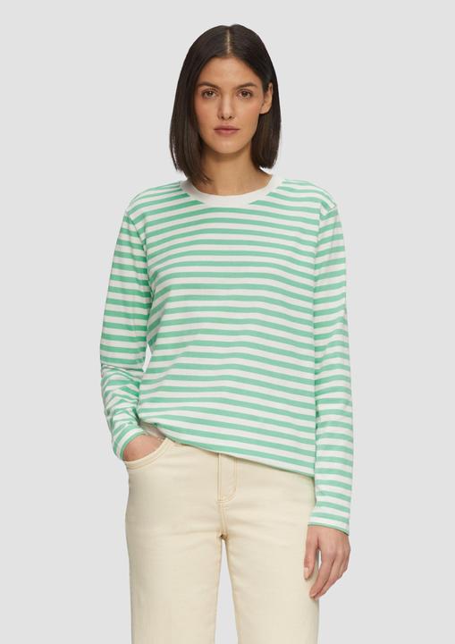 Produktbild S.Oliver T-Shirt Gestreiftes Langarmshirt aus Baumwolljersey (42)