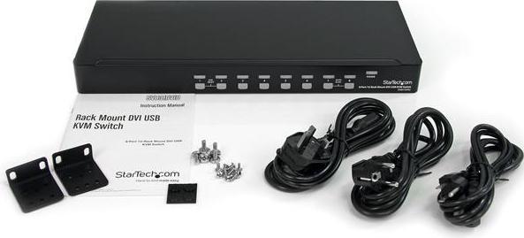 Produktbild StarTech 8 Port 1HE DVI USB KVM Switch