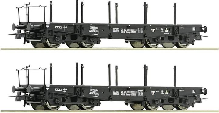 Roco 6600031 H0 Set van 2 DR wagens voor zware goederen (H0-maatstaf)