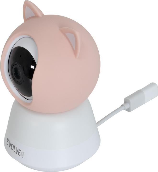 Actual product image Evolveo Baby Monitor LUX- Chytrá 360° videochůvička s nočním viděním, detekcí pláče a pohybu, růžová