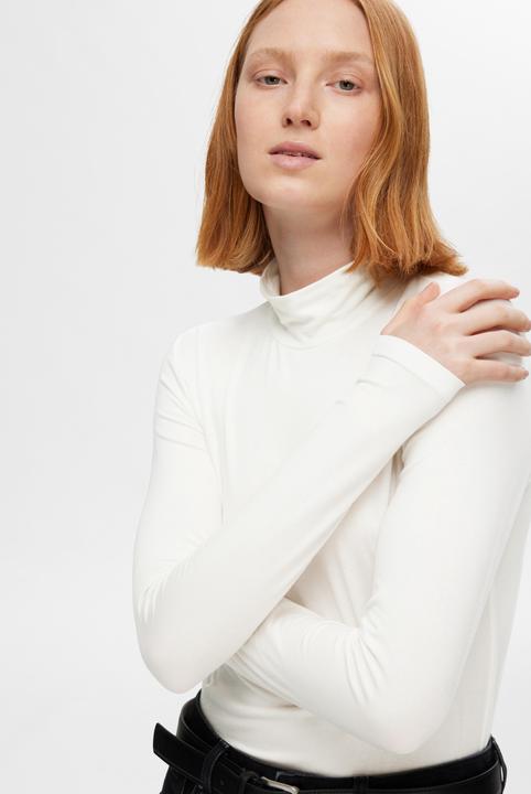 Image du produit Selected Basic Haut à col haut avec manches longues (XL)