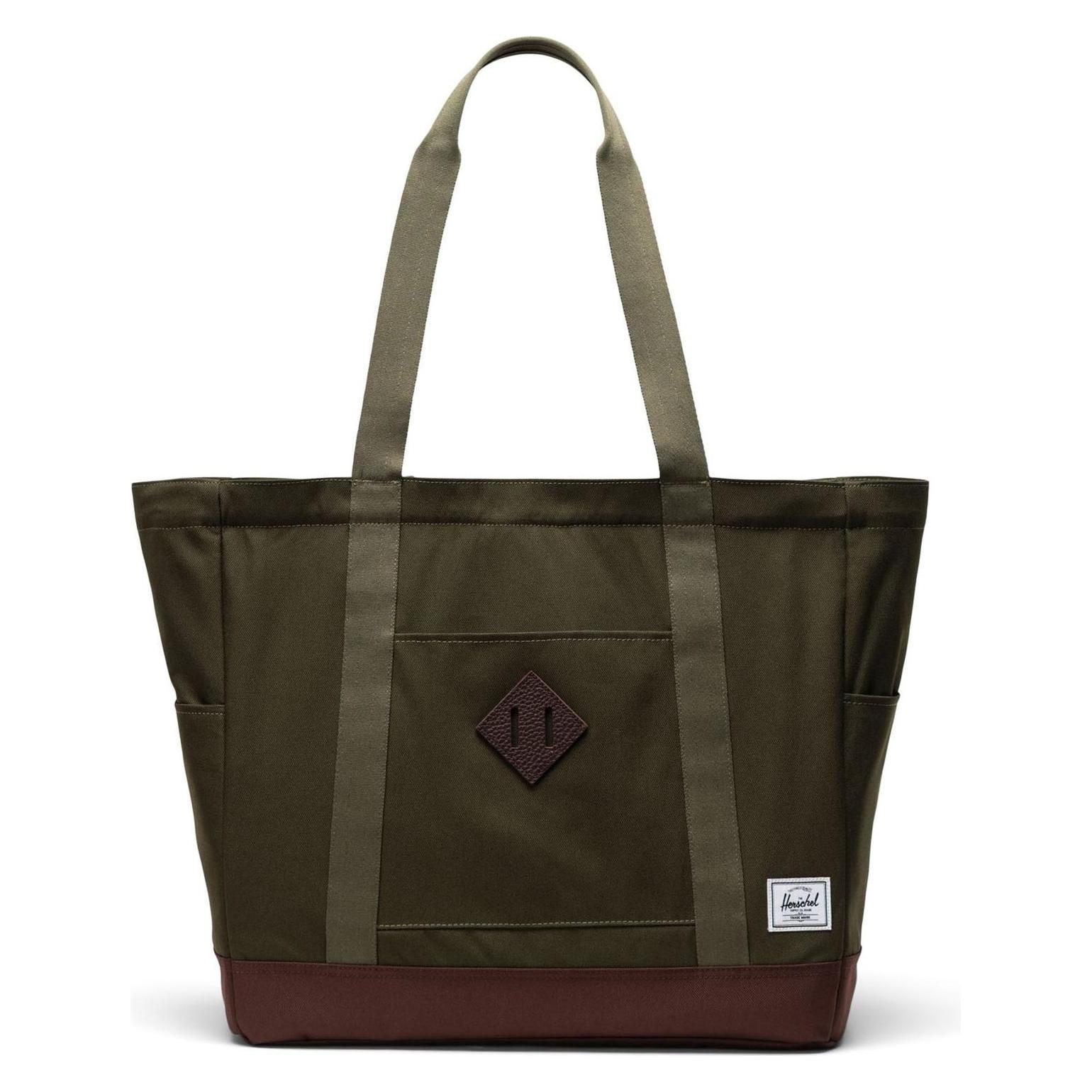 Herschel, Damen, Tasche, Heritage Tote, Grün, Braun, (24.50 l)