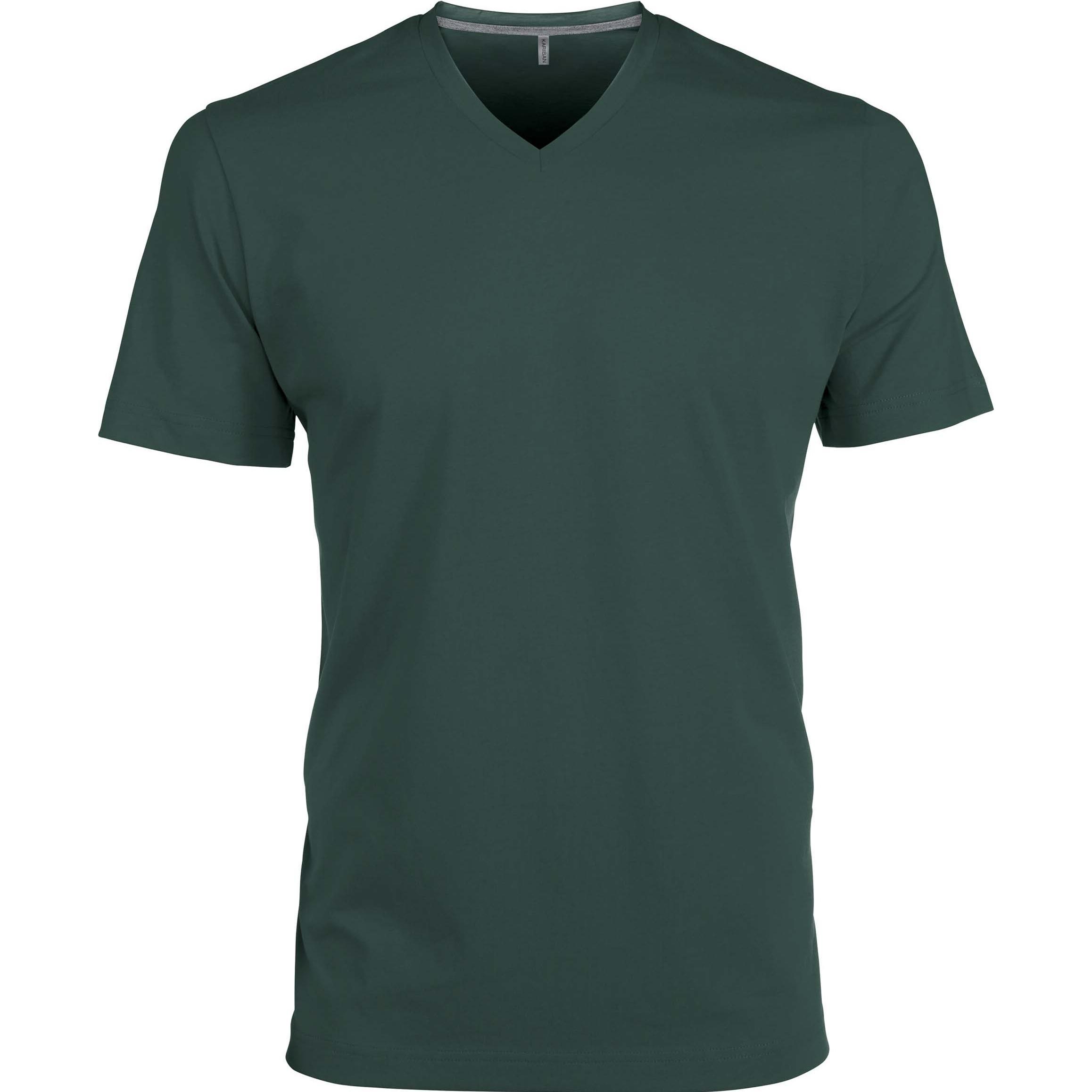 Kariban, Herren, Shirt, Col V, Grün, (XXL)