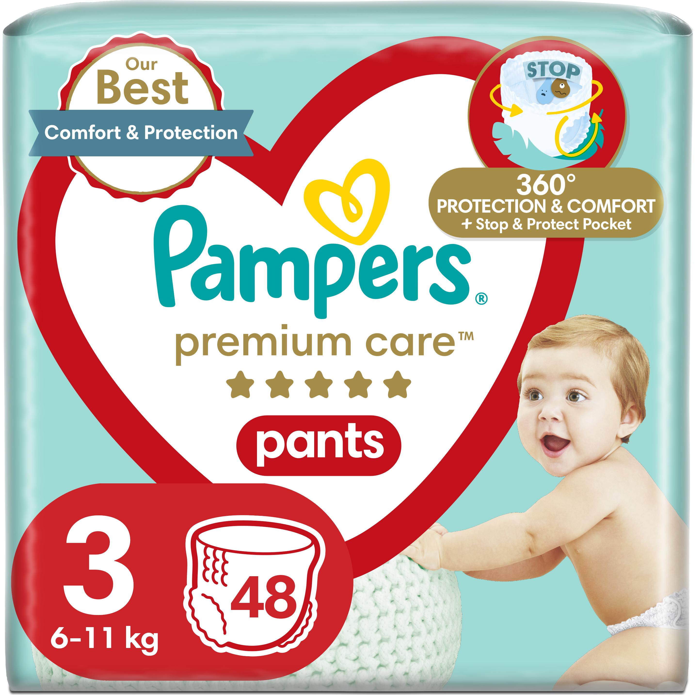 Pampers Premium Care Pants (Gr. 3, Tragepack, 48 Stück)