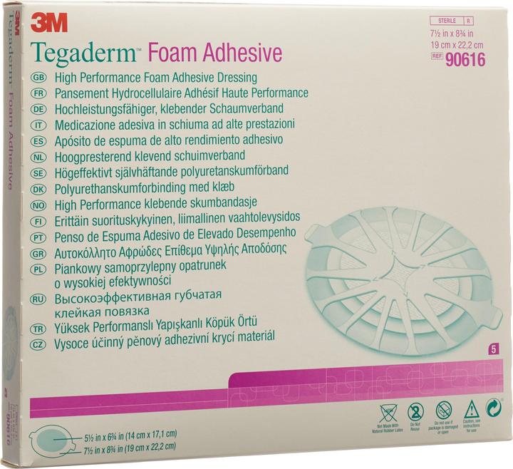 Produktbild 3M Tegaderm Foam Adhesive, oval 19.0 x 22.2cm (1 x)