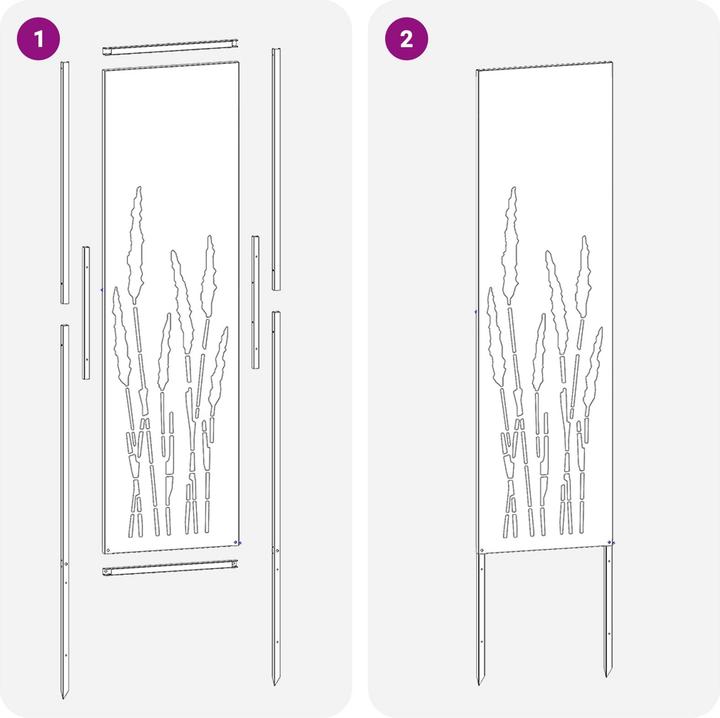 Actual product image vidaXL Gartensichtschutz (32 cm)