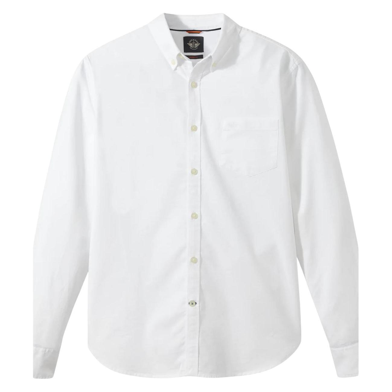 Dockers, Herren, Hemden, T2 Oxford, Weiss, (M)