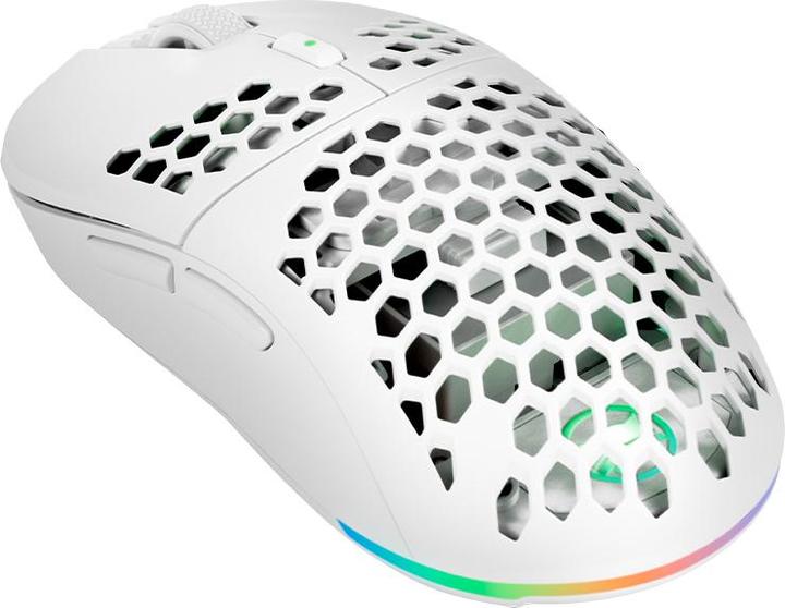 Actual product image Gamiac PX71 Mice - White - Pixart 3335, Wired & Wireless, 16000 DPI, 16,8M RGB effects (Cable, Wireless)