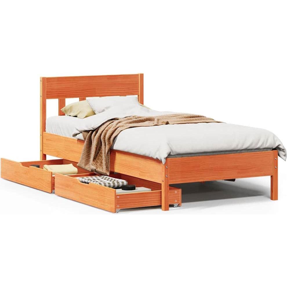 VidaXL, Bett, Bett ohne Matratze (135 x 190 cm)